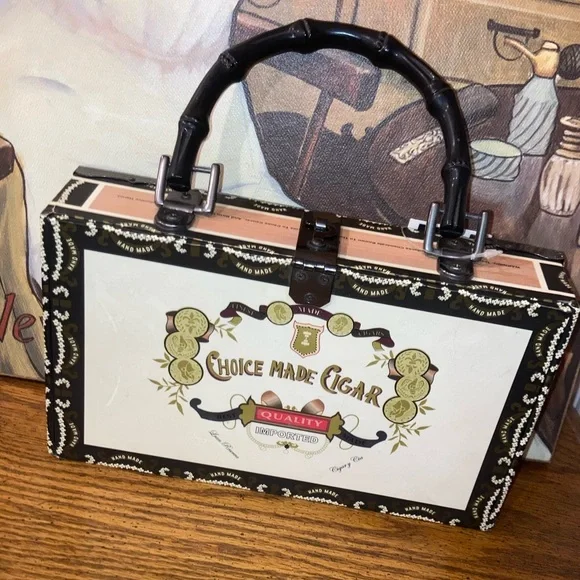 Cigar Box Purse - Jersey Diner - Choice Made Cigars - VTG with Tags - Picture 9 of 9